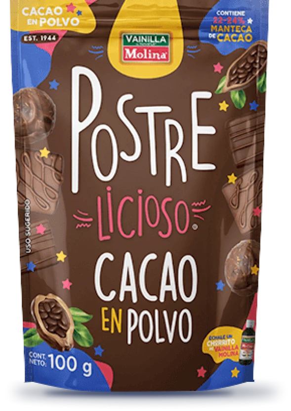 Cacao en Polvo Postrelicioso