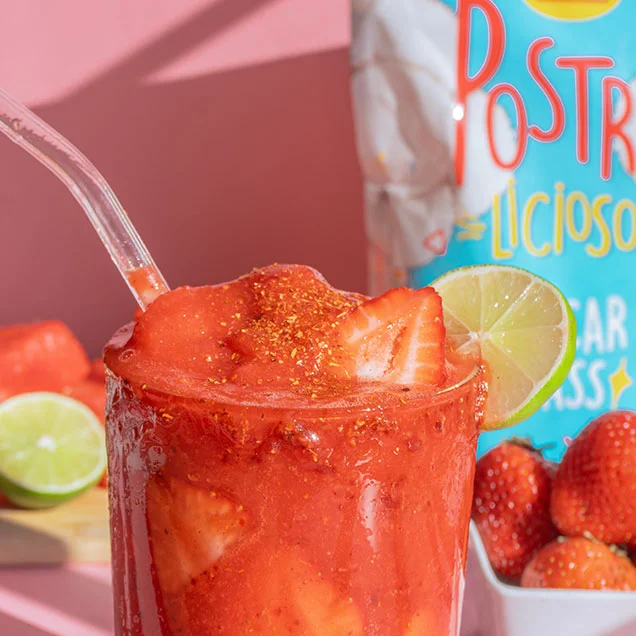 Chamoyada de fresa y sandía