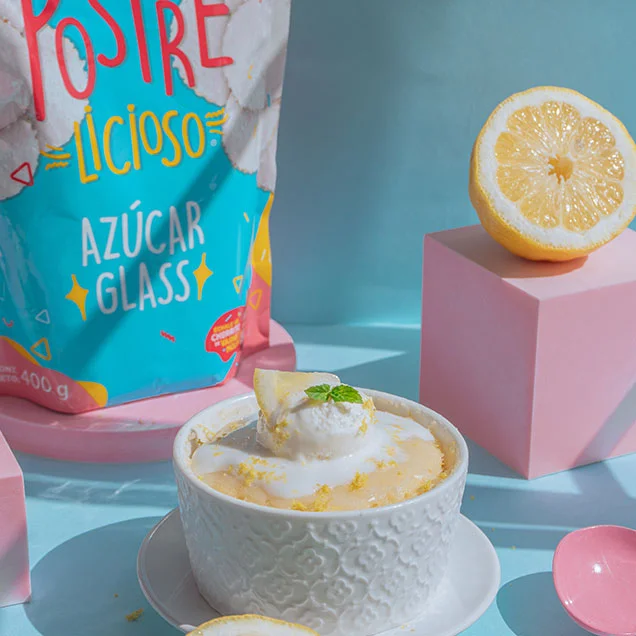 Pastelito de limón en micro (mug cake)
