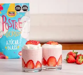 Mousse de fresa