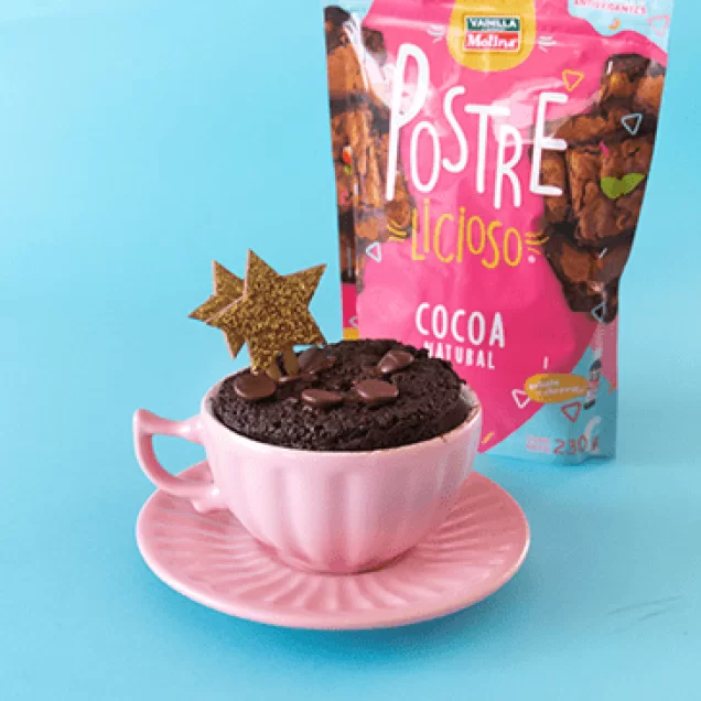 Mugcake de chispas de chocolate