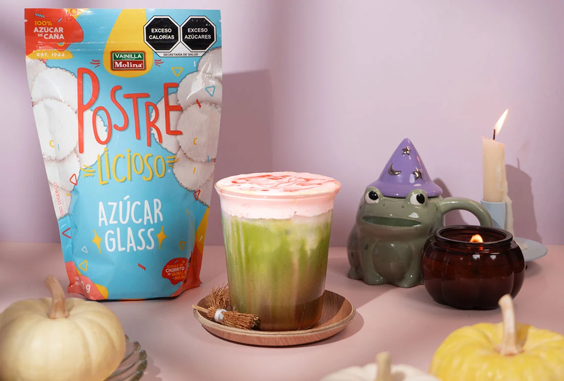 Matcha latte versión Halloween Zombie